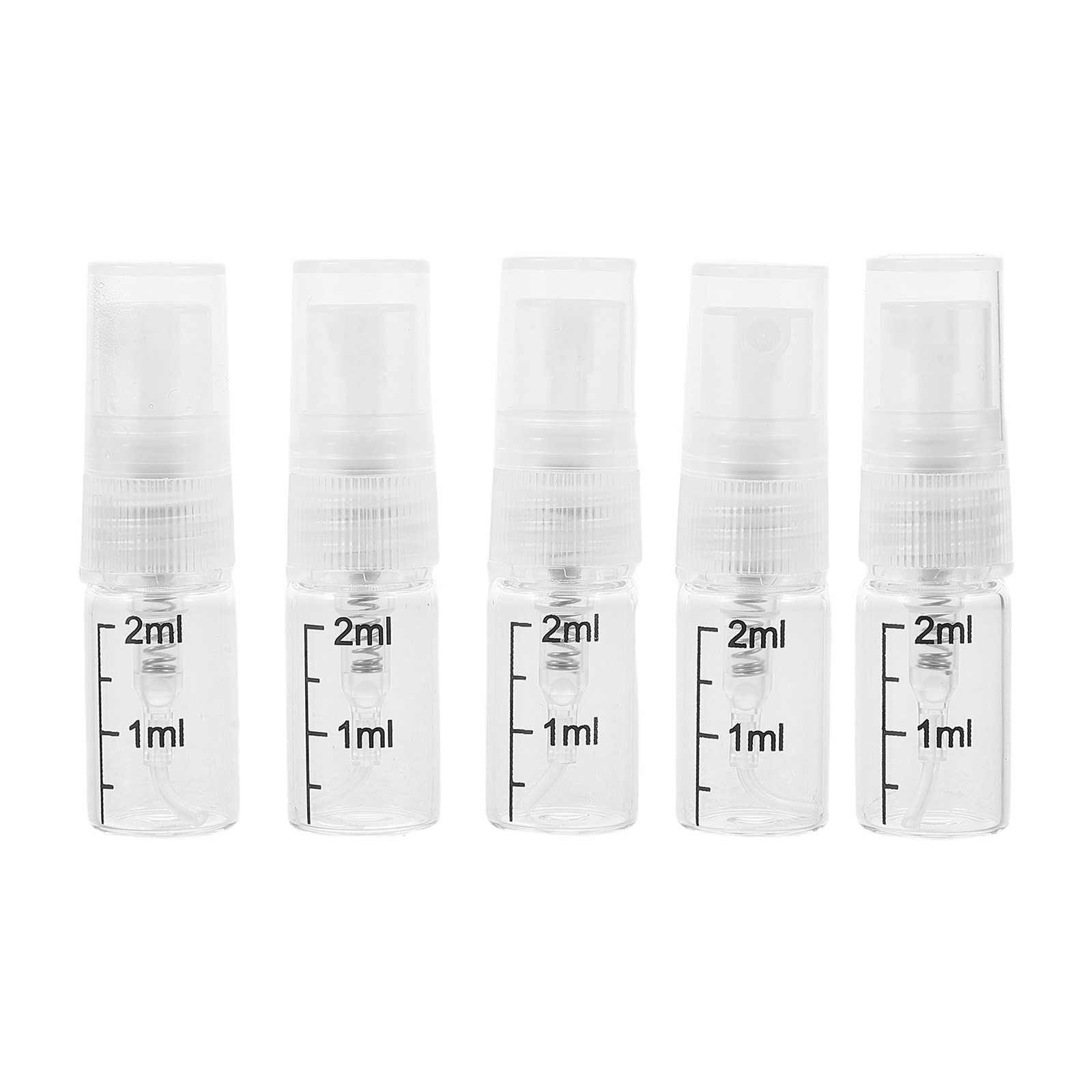 Misting Bottle Fine - 5 قطع زجاجات رش زجاجية شفافة